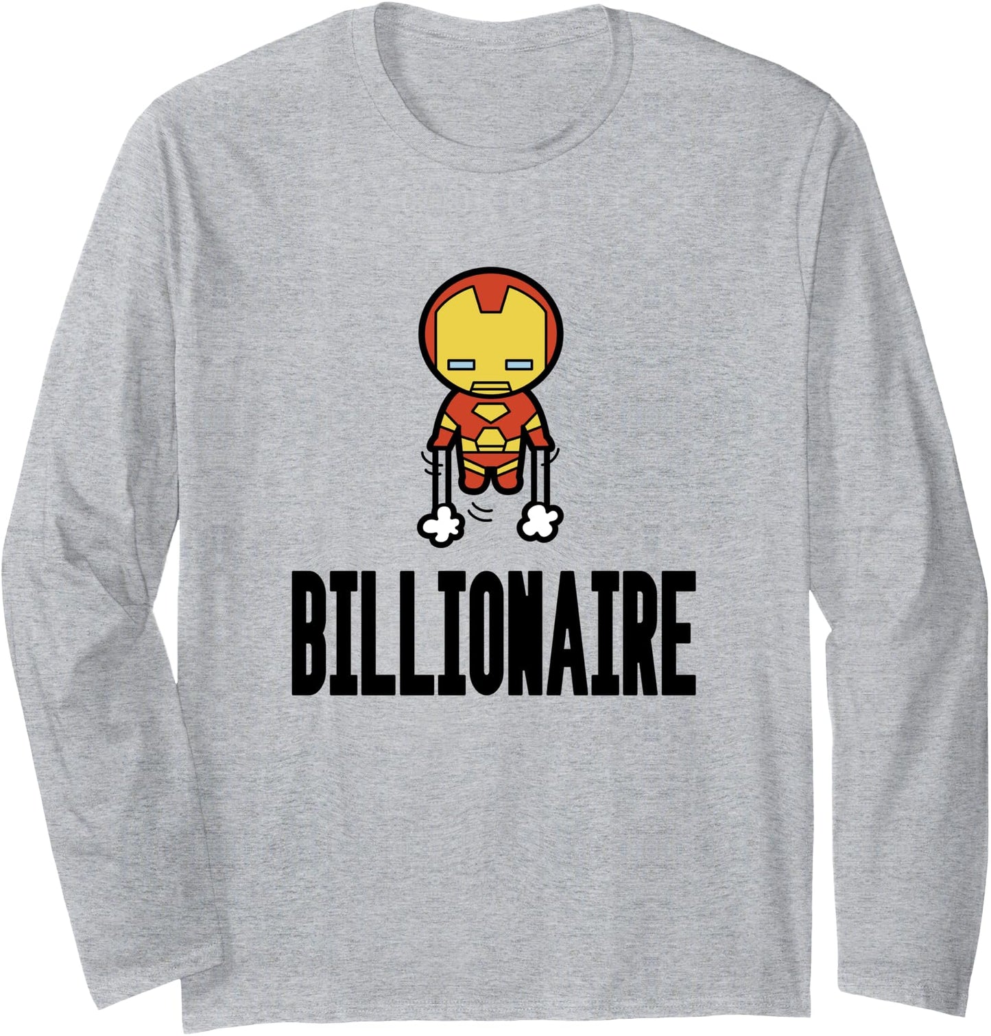 Marvel Kawaii Billionaire Chibi Iron T-Shirt - Trendy Graphic Men Women