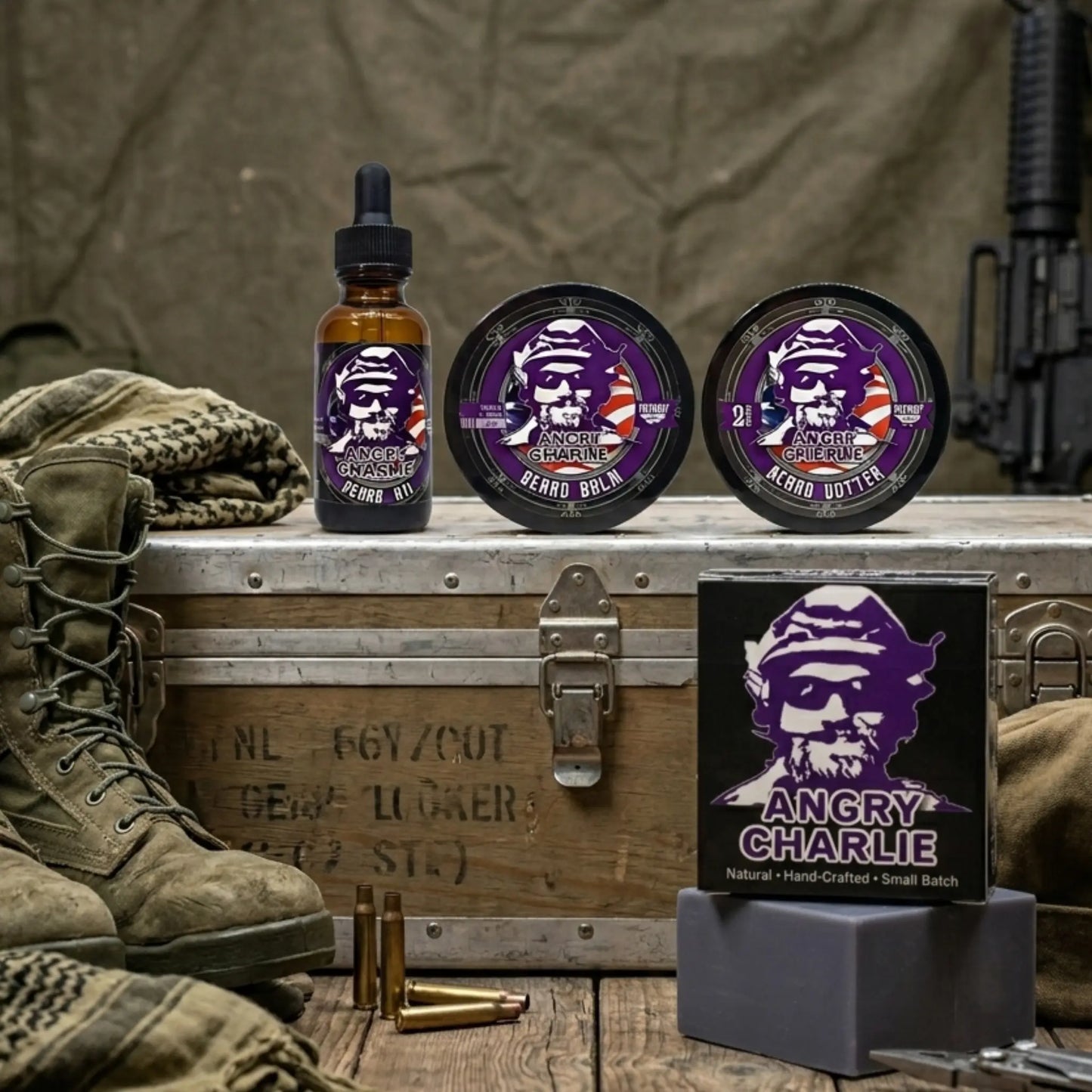Angry Charlie Natural Soap - Vanilla Cedarwood Cologne